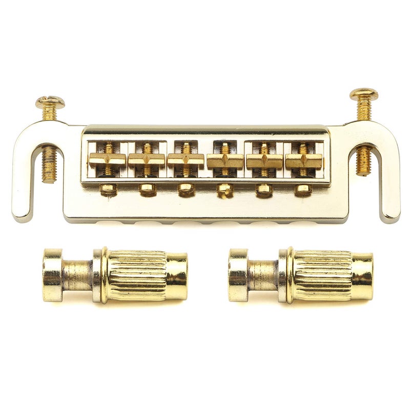 Swhmc Swhc 6 String Electric Guitar LP Tune-O-Matic Wraparound Adjustable Bridge Studs Tailpiece Les Paul Style Gold - Image 1